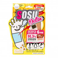 Sosu Detox Патчи для ног с ароматом ромашки, 6 пар